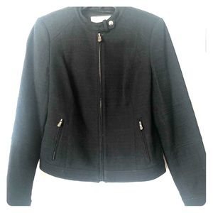 Textured Cotton Moto jacket